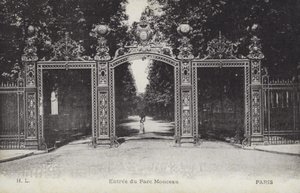 Entrada, Parc Monceau, Paris (foto a p/b) de French Photographer
