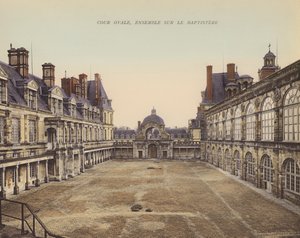 Fontainebleau: Cour Ovale, Conjunto sobre o Batistério (foto a cores) de French Photographer