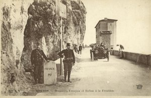 Fronteira Franco-Italiana, Menton (foto a p/b) de French Photographer