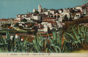 Grasse: Vista para o leste (foto colorida) de French Photographer