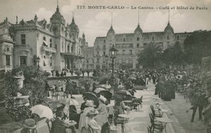 Hotel de Paris Monte-Carlo em Monte Carlo, Mônaco, França. Postal enviado em 1913. de French Photographer