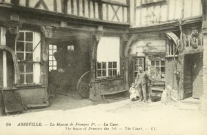 Casa do Rei Francisco I, Abbeville (foto a p/b) de French Photographer