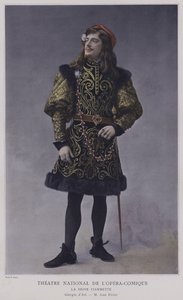 Jean Perier como Giorgio dAst na Rainha Fiammette (foto colorida)
