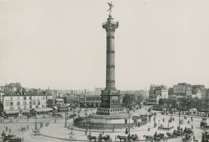 A Coluna de Julho, Place de la Bastille, Coluna de Julho, Place of the Bastille (fotoengenharia) de French Photographer