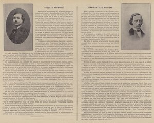 A Comuna de Paris, Auguste Vermorel, Jean-Baptiste Milliere (foto a p/b) de French Photographer