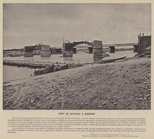 A Comuna de Paris, Pont De Bateaux A Asnieres (foto a p/b) de French Photographer