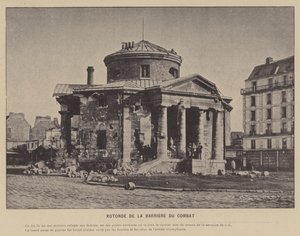 La Commune de Paris, Rotonde De La Barriere Du Combat (foto a p/b) de French Photographer