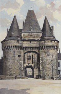 La Ferte-Bernard, Portão da cidade, lado da entrada (Hotel de Ville) de French Photographer