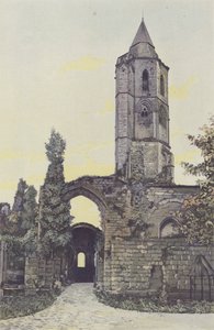La Sauve, antiga abadia, torre sineira da igreja de French Photographer
