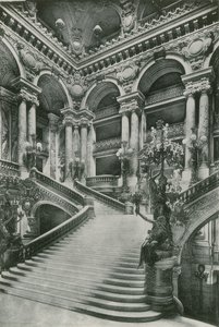 A Grande Escadaria Da Ópera, A Grande Escadaria Da Ópera (fotogravação) de French Photographer