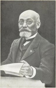 Ludwik Lejzer Zamenhof, inventor polaco do Esperanto (foto a p/b) de French Photographer
