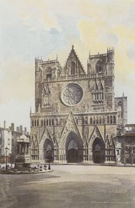 Lyon, Catedral de Saint-Jean, fachada O de French Photographer