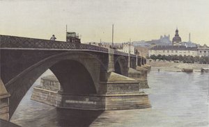 Lyon, Ponte Guillotiere e Igreja do Hotel-Dieu de French Photographer