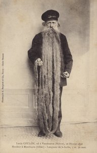Homem, com, extremamente, longo, barba de French Photographer