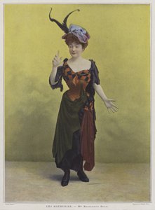 Marguerite Deval, atriz francesa e cantora de ópera (foto colorida)