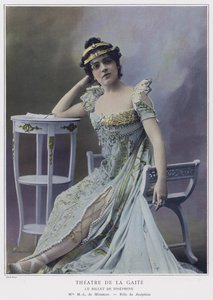 Marie-Louise de Miramon como Josephine no bilhete de Josephine (foto colorida)