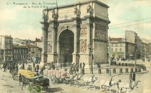 Marselha, arco triunfal da porta DAix de French Photographer