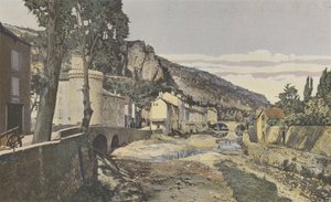Meyrueis, La Jonte, na parte inferior da cidade de French Photographer