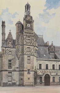 Montigny-le-gannelon, chateau, torreta, escadaria de French Photographer