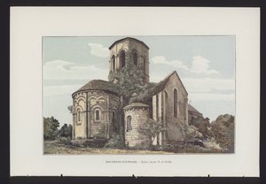 Mouthiers-sur-Boeme, Igreja, fachada N e abside de French Photographer