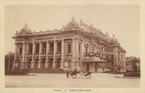Teatro Municipal, Hanói, Indochina Francesa de French Photographer