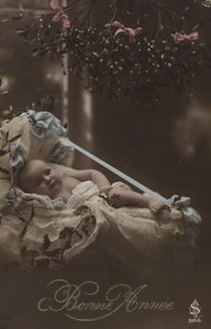 Cartão de Ano Novo com bebê de French Photographer