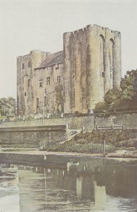 Niort, Chateau, vista tirada da costa de Sevre-Niortaise de French Photographer