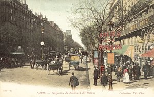 Paris, Boulevard des Italiens (foto a cores) de French Photographer