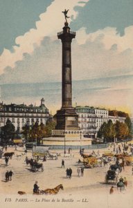 Paris, a Place De La Bastille de French Photographer