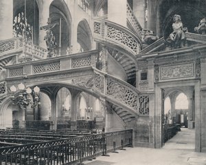 Paris: Secção do Coro em St Etienne-du-Mont (foto a p/b) de French Photographer