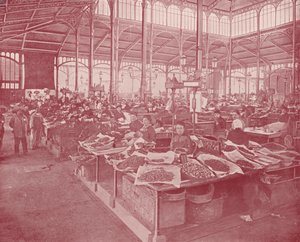 Paris: O Grande Mercado Central (foto a p/b) de French Photographer