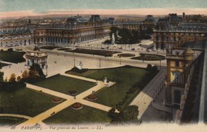 Paris, visão geral do Louvre de French Photographer
