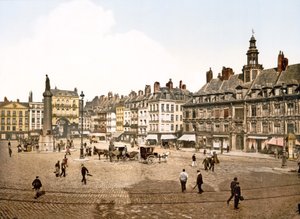 Praça de General de Gaulle, Lille, 1890-1900 de French Photographer