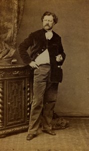 Retrato de Alexandre Bida (foto a p/b) de French Photographer