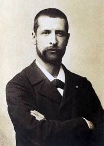 Retrato de Alexandre Yersin (foto a p/b) de French Photographer