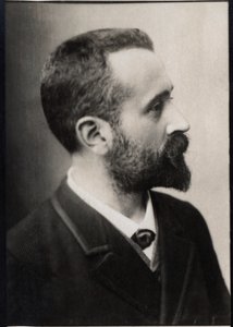 Retrato de Alphonse Bertillon (1853-1914), policial francês e pesquisador de biometria. de French Photographer