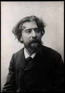 Retrato de Alphonse Daudet (1840-1897), romancista francês. de French Photographer