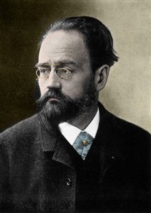 Retrato de Emile Zola (1840-1902) escritor francês. de French Photographer