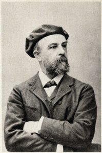 Retrato de Odilon Redon (1840-1916), pintor francês. Fotografia de French Photographer