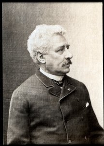 Retrato de Olivier Metra (1830-1889), maestro e compositor francês. de French Photographer