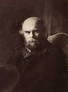Retrato de Paul Verlaine (1844-1896), poeta francês. de French Photographer