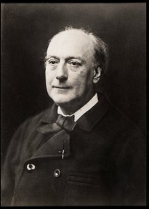 Retrato de Theodore de Banville (1823-1891), poeta francês. de French Photographer