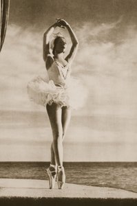 Rosella Hightower no Lago dos Cisnes, do Grand Ballet de Monte-Carlo, 1949 (fotogravura) de French Photographer