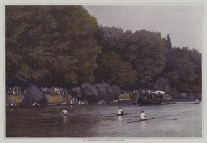Campeonato de Remo no Rio Marne em Joinville-le-Pont, França (foto a cores) de French Photographer