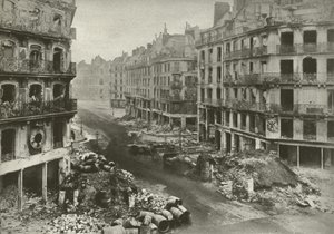 Rue De Rivoli, Paris, após a semana que terminou a Comuna de French Photographer