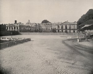 Ruínas do Palácio de St Cloud (foto a p/b) de French Photographer