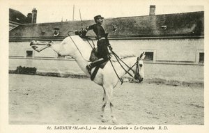 Saumur (Maine-et-Loire), Escola de Cavalaria, La Croupade de French Photographer
