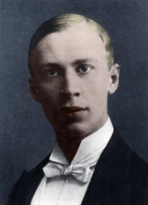 Serge Prokofiev (foto colorida à mão) de French Photographer