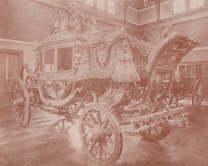Transporte estatal do Príncipe Imperial, Versalhes (foto a p/b) de French Photographer