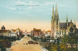 Estrasburgo: Avenue de la Liberte (fotografia a cores) de French Photographer